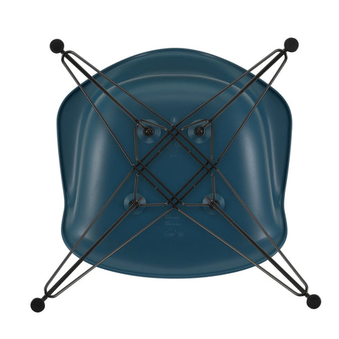 Cadeira de Braços em Plástico Eames DAR / Base Preta